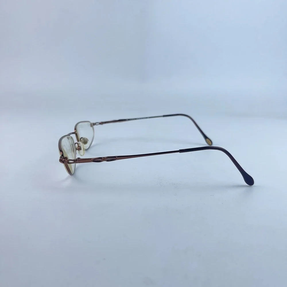 Safilo Library 1439 Women Eyeglasses Frame Rose Gold Metal Full Rim 52-19-135 mm